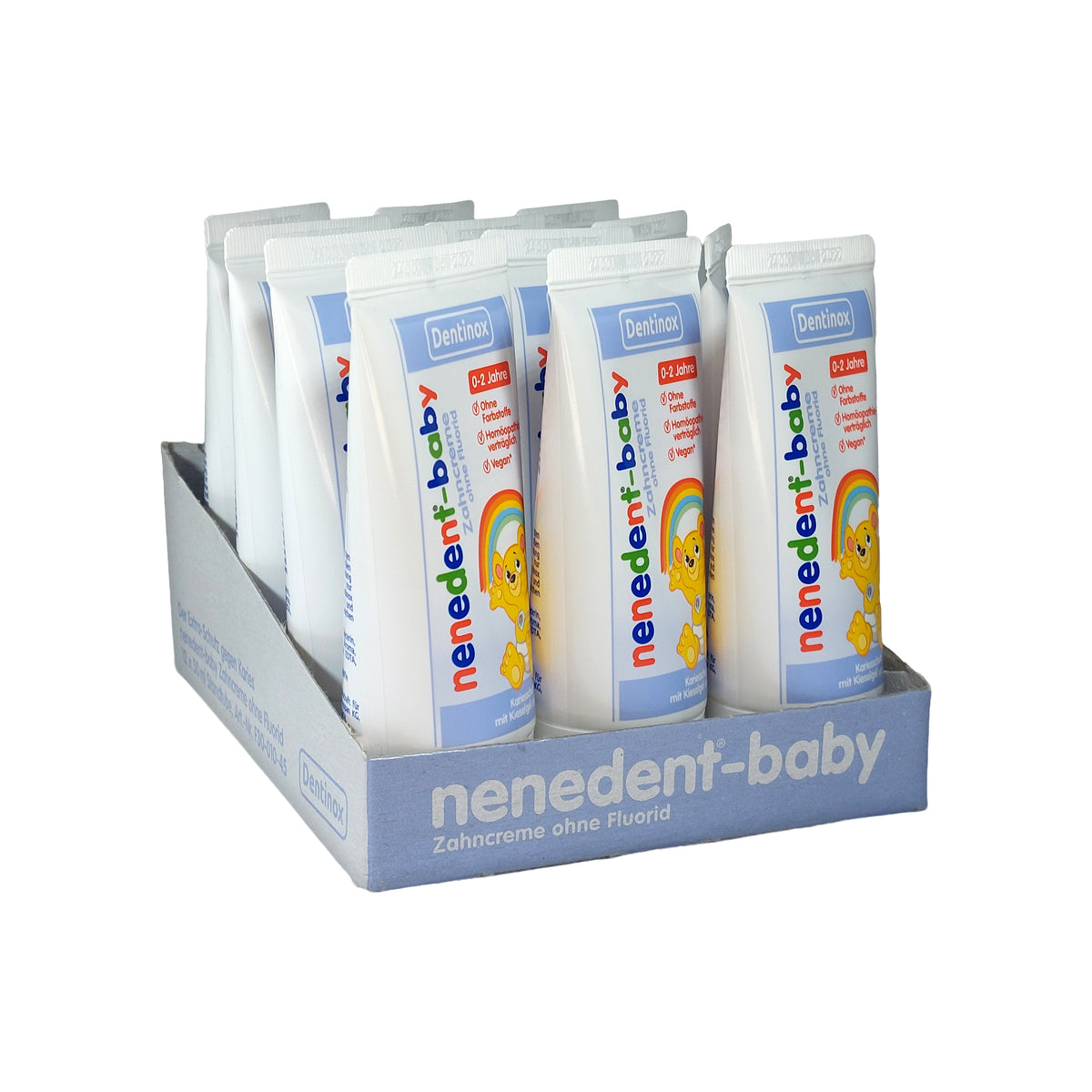 nenedent-baby Zahncreme ohne Fluorid 12er-Pack, 12x50 ml