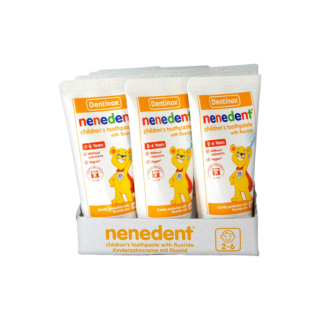 nenedent Kinderzahncreme mit Fluid, 12x50 ml