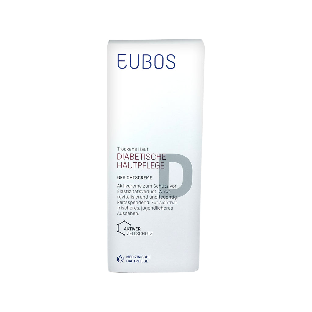 Eubos Trockene Haut Diabetische Haut Pflege Gesichtscreme, 50 ml