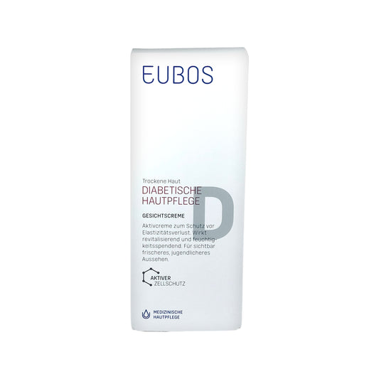 Eubos Trockene Haut Diabetische Haut Pflege Gesichtscreme, 50 ml