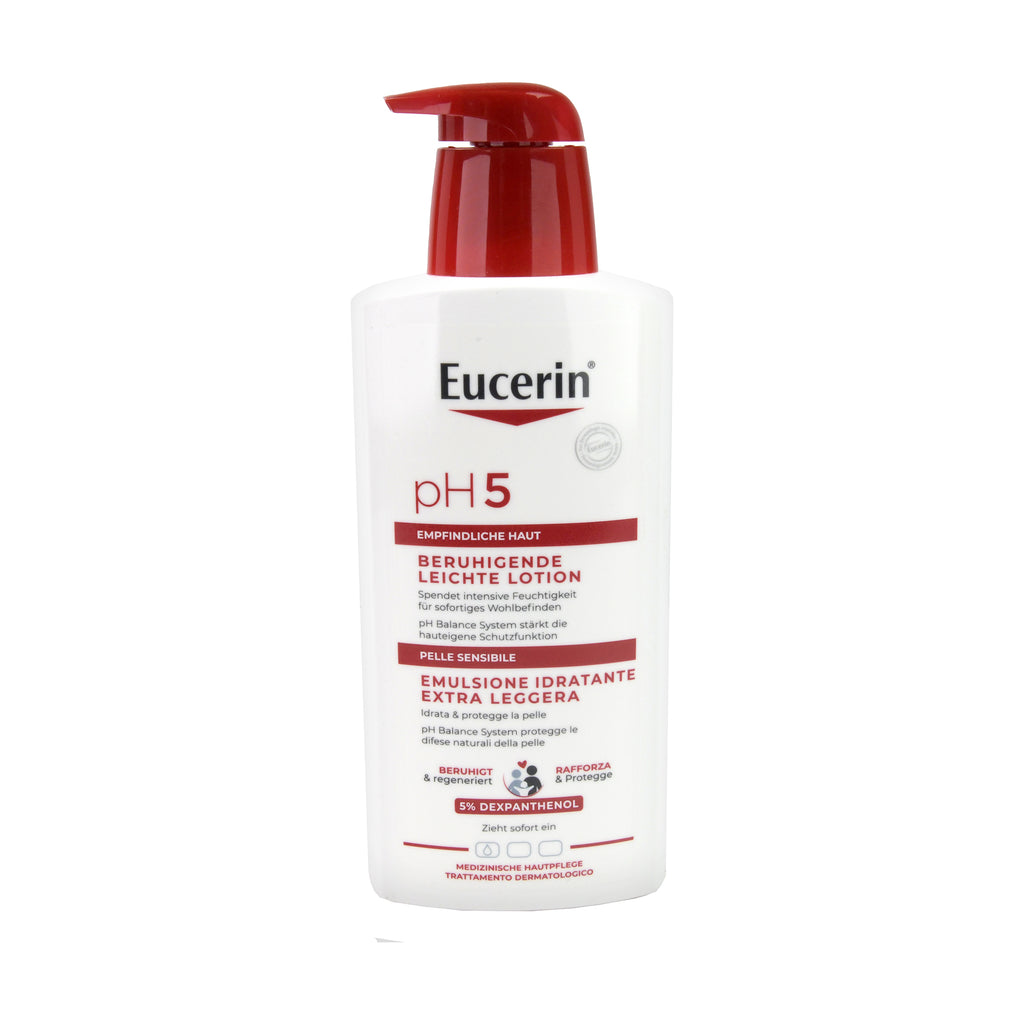 Eucerin pH5 Beruhigende Leichte Lotion mit Pumpspender, 400 ml