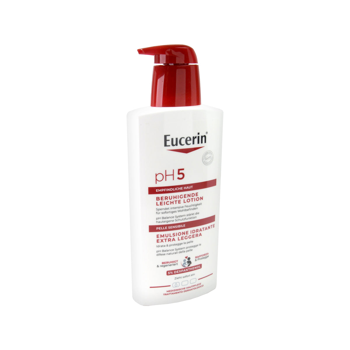 Eucerin pH5 Beruhigende Leichte Lotion mit Pumpspender, 400 ml