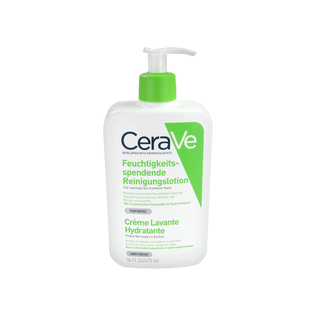 CeraVe Feuchtigkeitsspendende Reinigungslotion, 473 ml