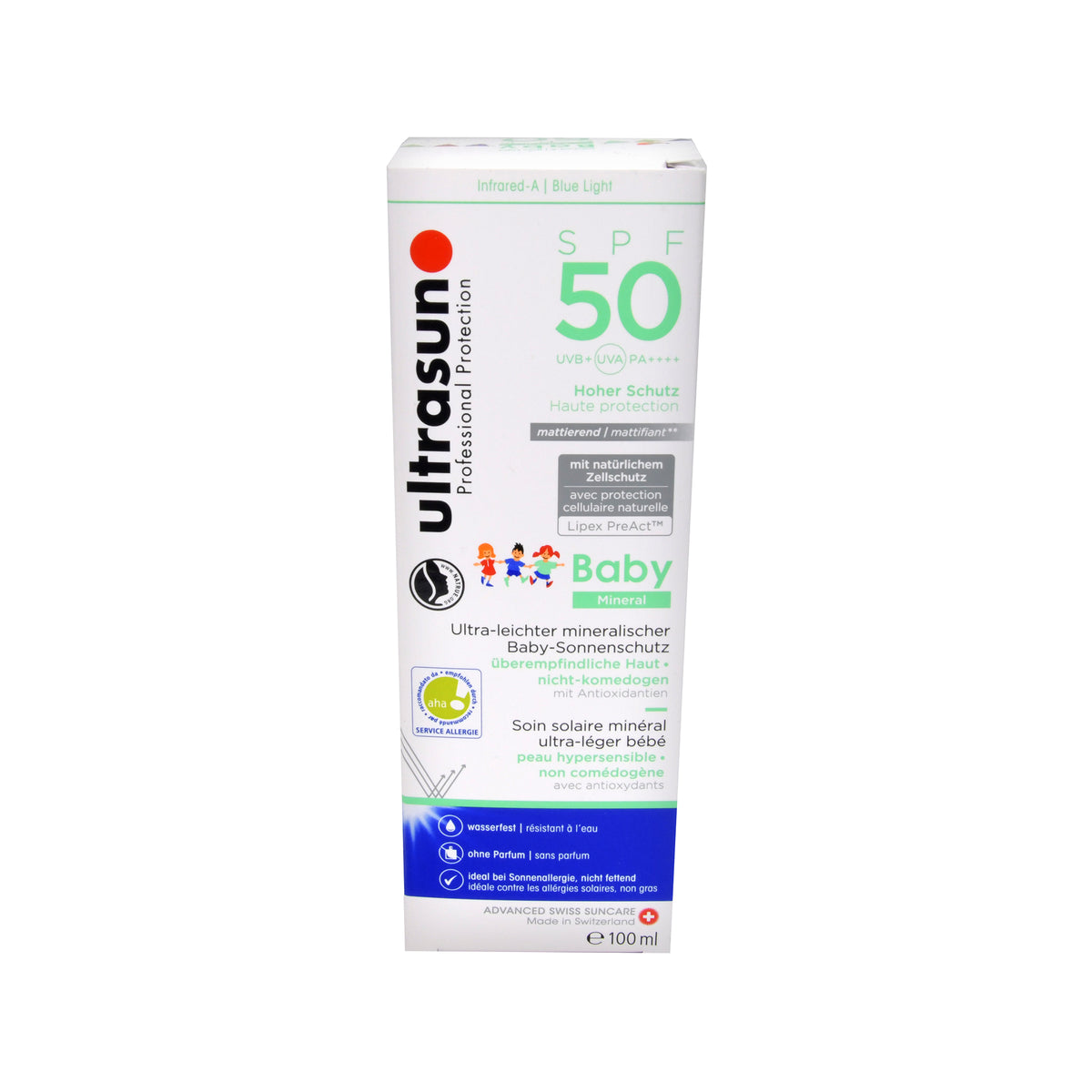 Ultrasun Baby Mineral Face & Body Gel SPF 50, 100 ml