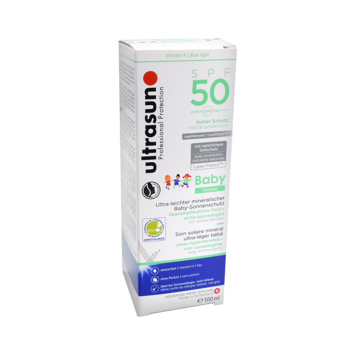 Ultrasun Baby Mineral Face & Body Gel SPF 50, 100 ml