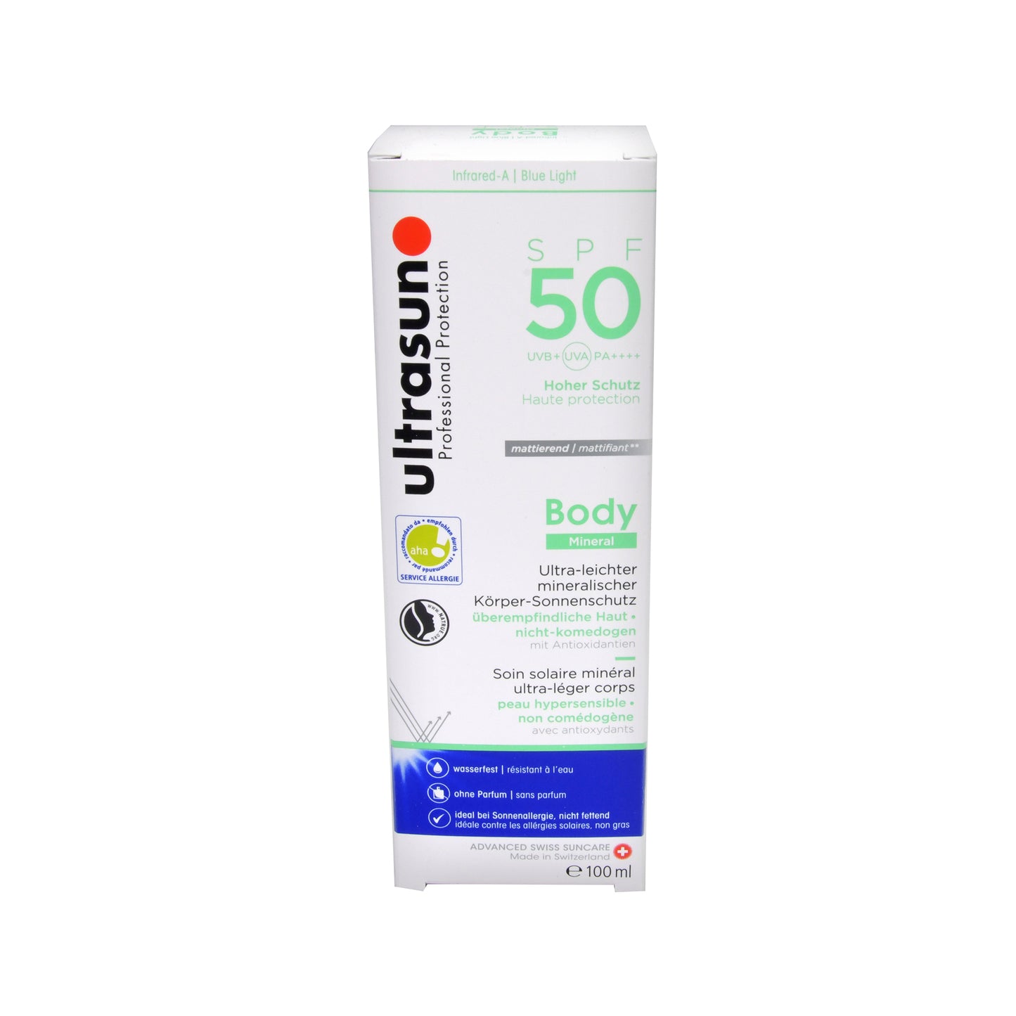 Ultrasun Body Mineral Gel SPF 50 Sonnenschutz, 100 ml