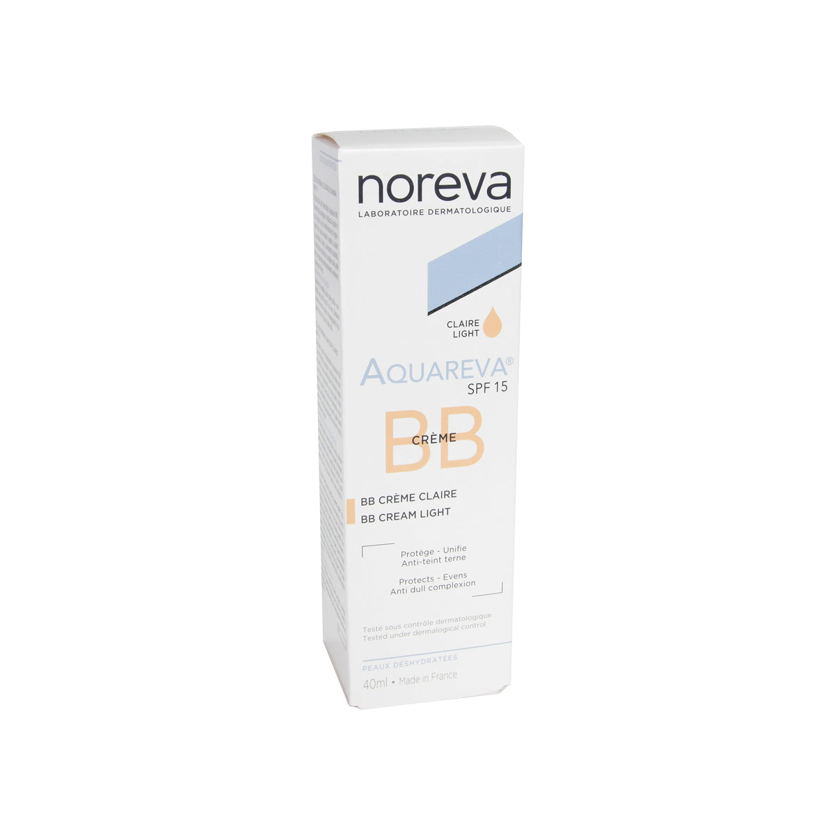 noreva Aquareva BB Cream Light SPF 15 getönte BB-Creme hell, 40 ml