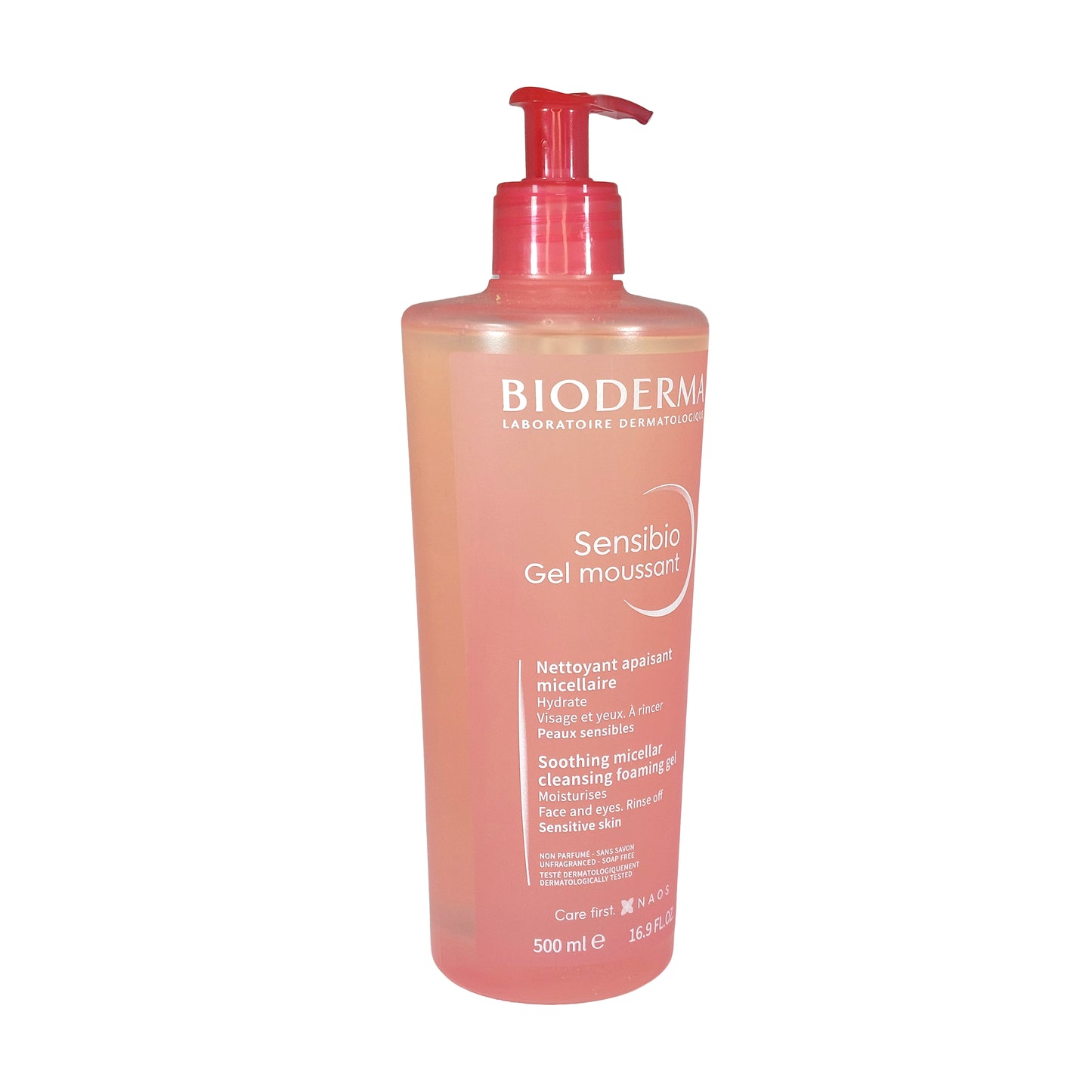 Bioderma Sensibio Gel Moussant Beruhigendes Reinigungsgel, 500 ml