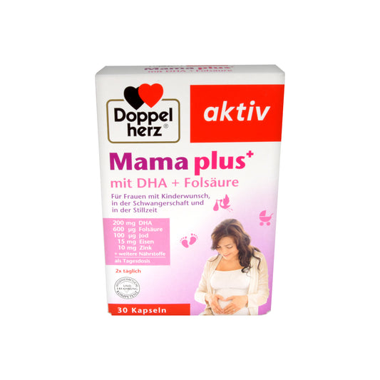 Doppelherz aktiv Mama plus+ mit DHA + Folsäure Kapseln, 30 St