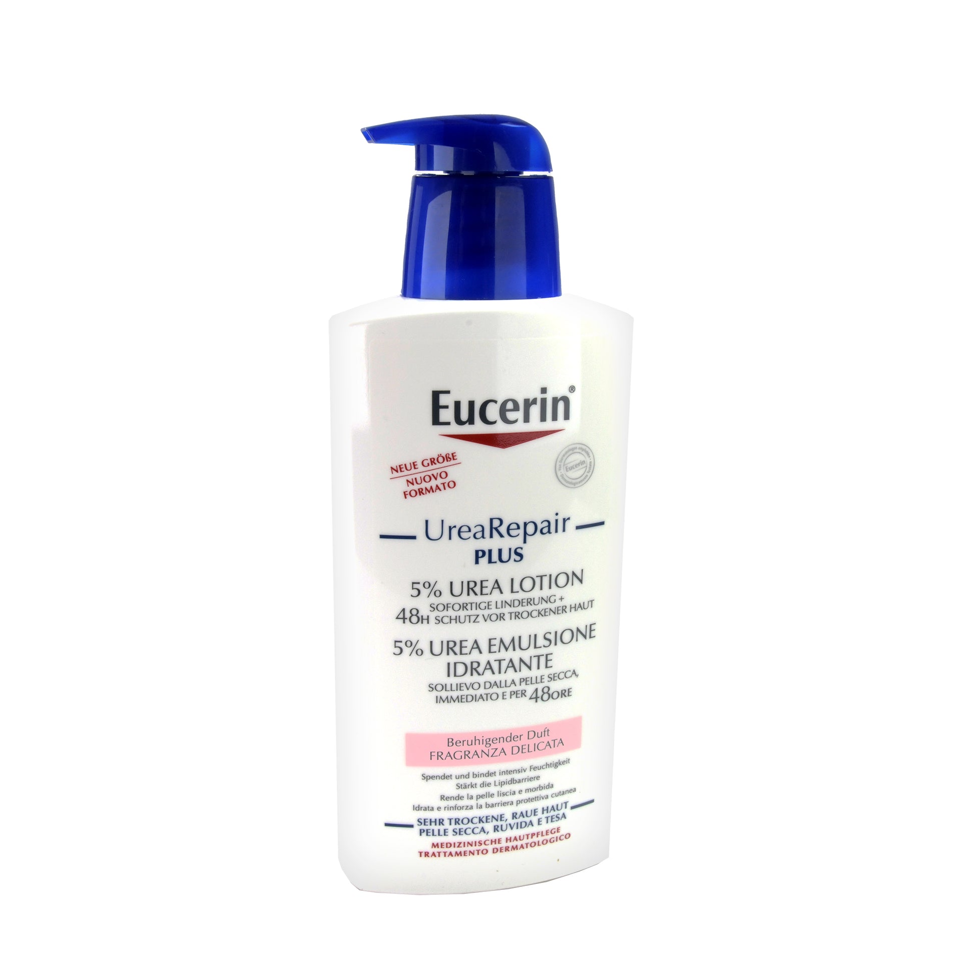 Eucerin UreaRepair PLUS 5% Urea Feuchtigkeitslotion mit Duft, 250 ml