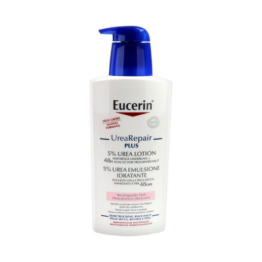Eucerin UreaRepair PLUS 5% Urea Feuchtigkeitslotion mit Duft, 250 ml