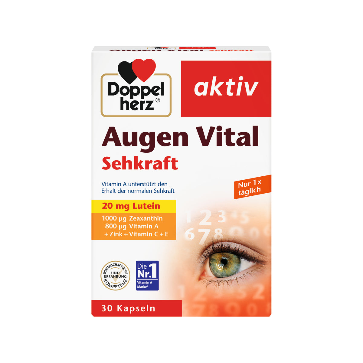 Doppelherz aktiv Augen Vital Sehkraft Kapseln, 30 St