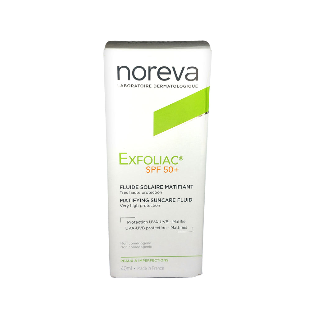noreva Exfoliac SPF 50+ Matifying Suncare Fluid Mattierendes Sonnenschutz-Fluid, 40 ml