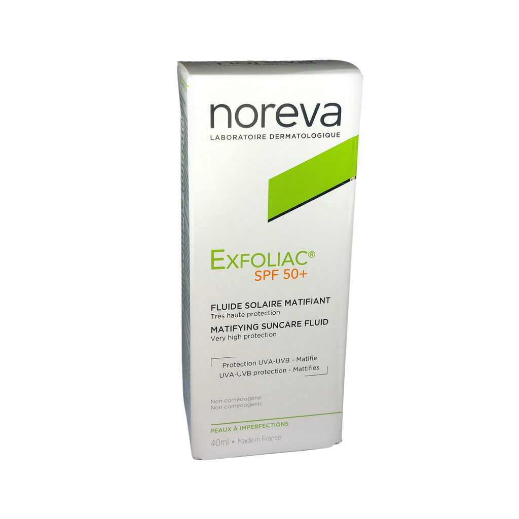 noreva Exfoliac SPF 50+ Matifying Suncare Fluid Mattierendes Sonnenschutz-Fluid, 40 ml