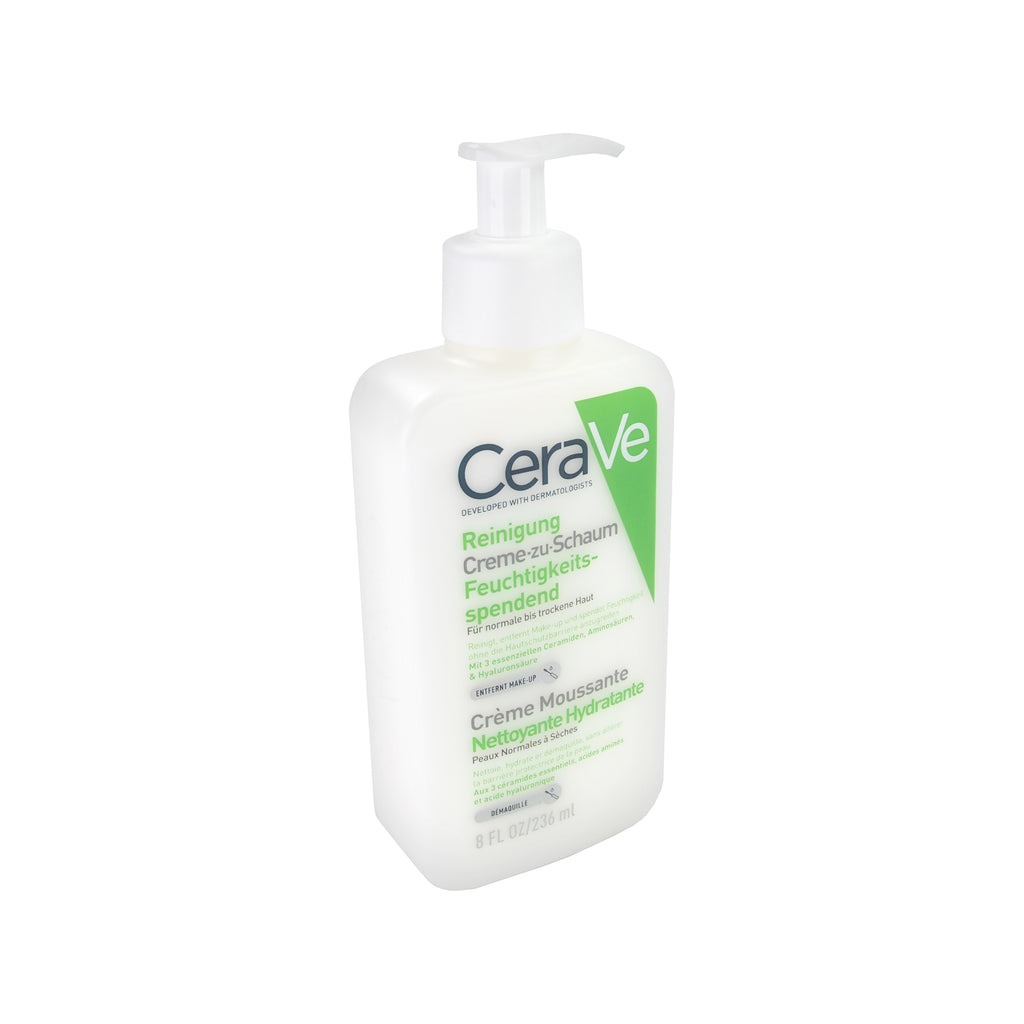 CeraVe Reinigung Creme-zu-Schaum Feuchtigkeitsspendend, 236 ml