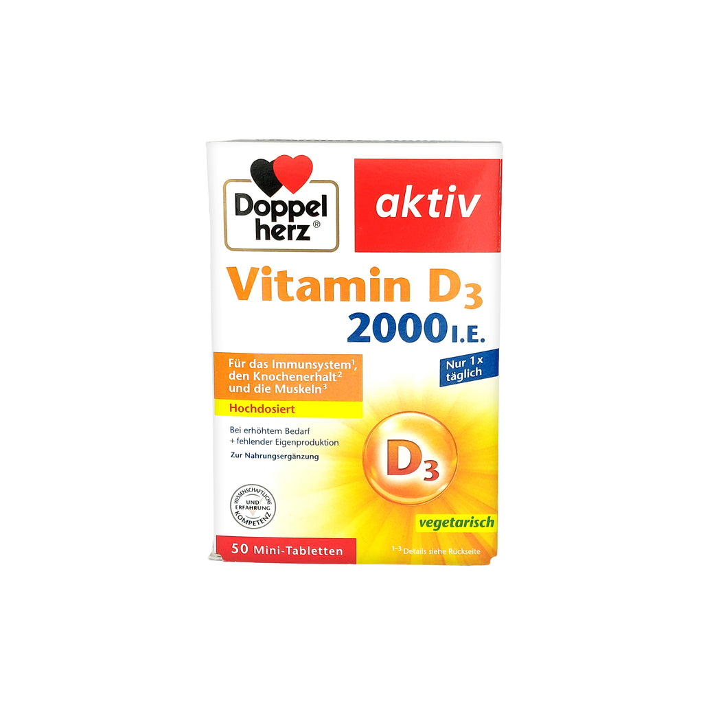 Doppelherz aktiv Vitamin D3 2000 I.E. Mini-Tabletten, 50 St
