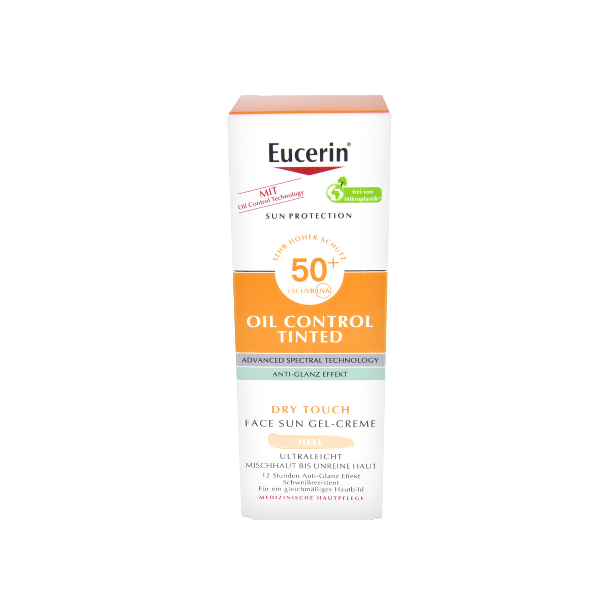 Eucerin Sun Oil Control Face Sun Gel-Creme LSF 50+ Hell, 50 ml