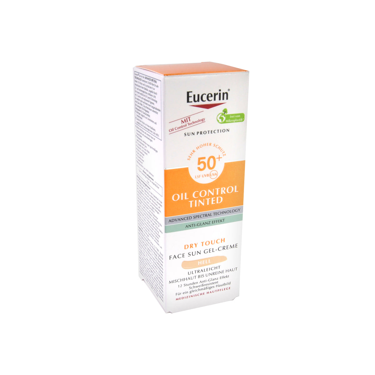 Eucerin Sun Oil Control Face Sun Gel-Creme LSF 50+ Hell, 50 ml