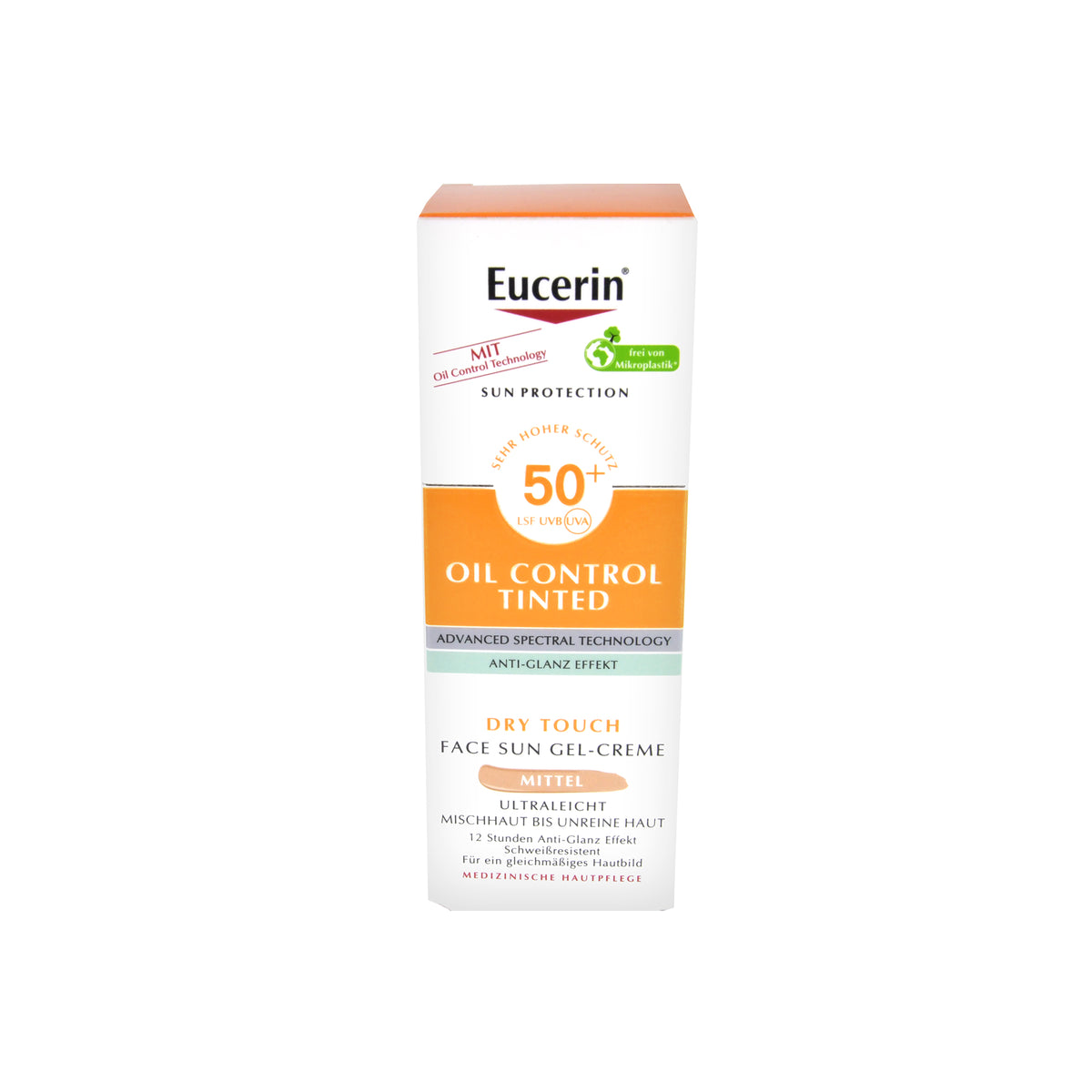 Eucerin Sun Oil Control Face Sun Gel-Creme LSF 50+ Mittel, 50 ml