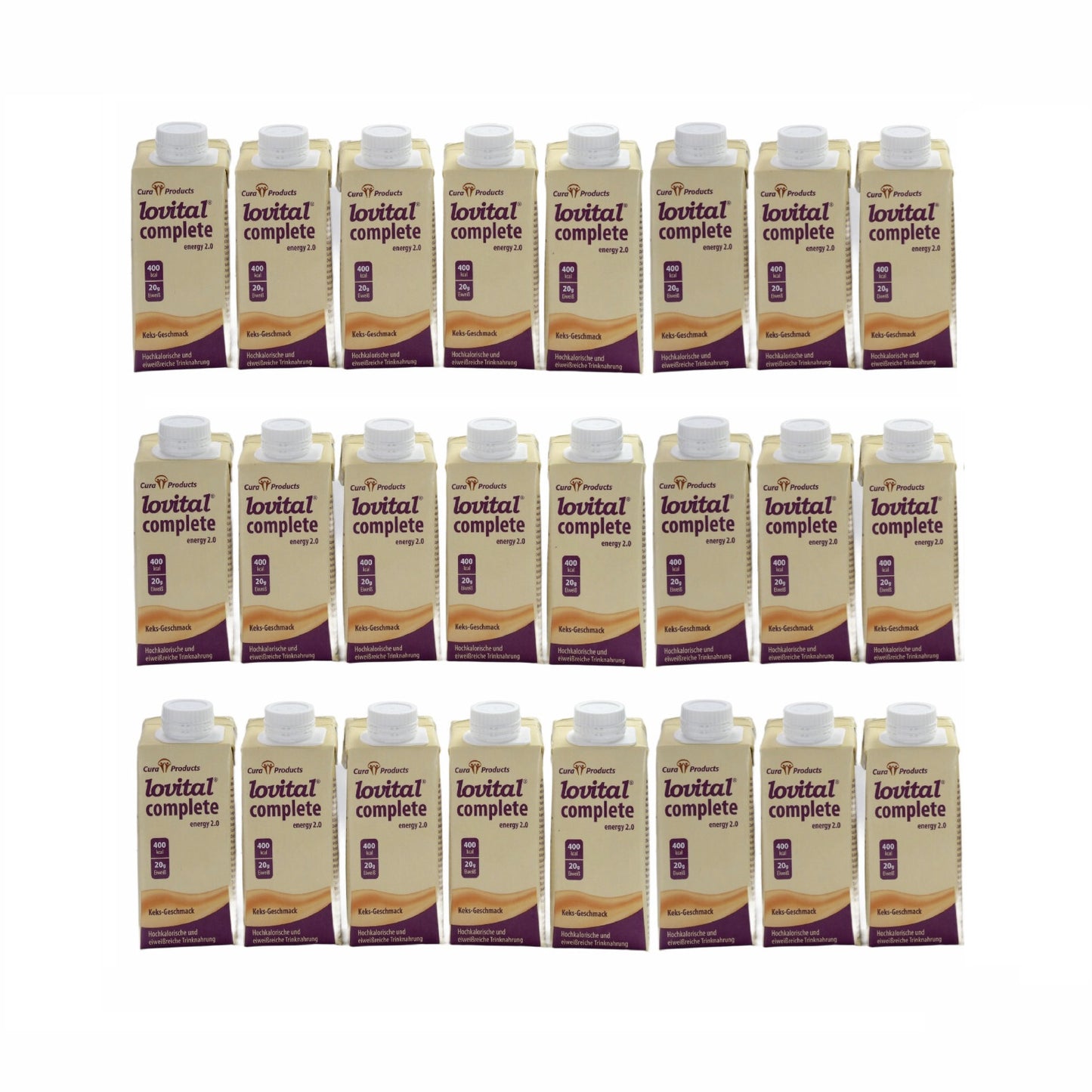 lovital complete energy 2.0 Trinknahrung Keks Karton 24x200 ml [MHD: 03.07.2025]