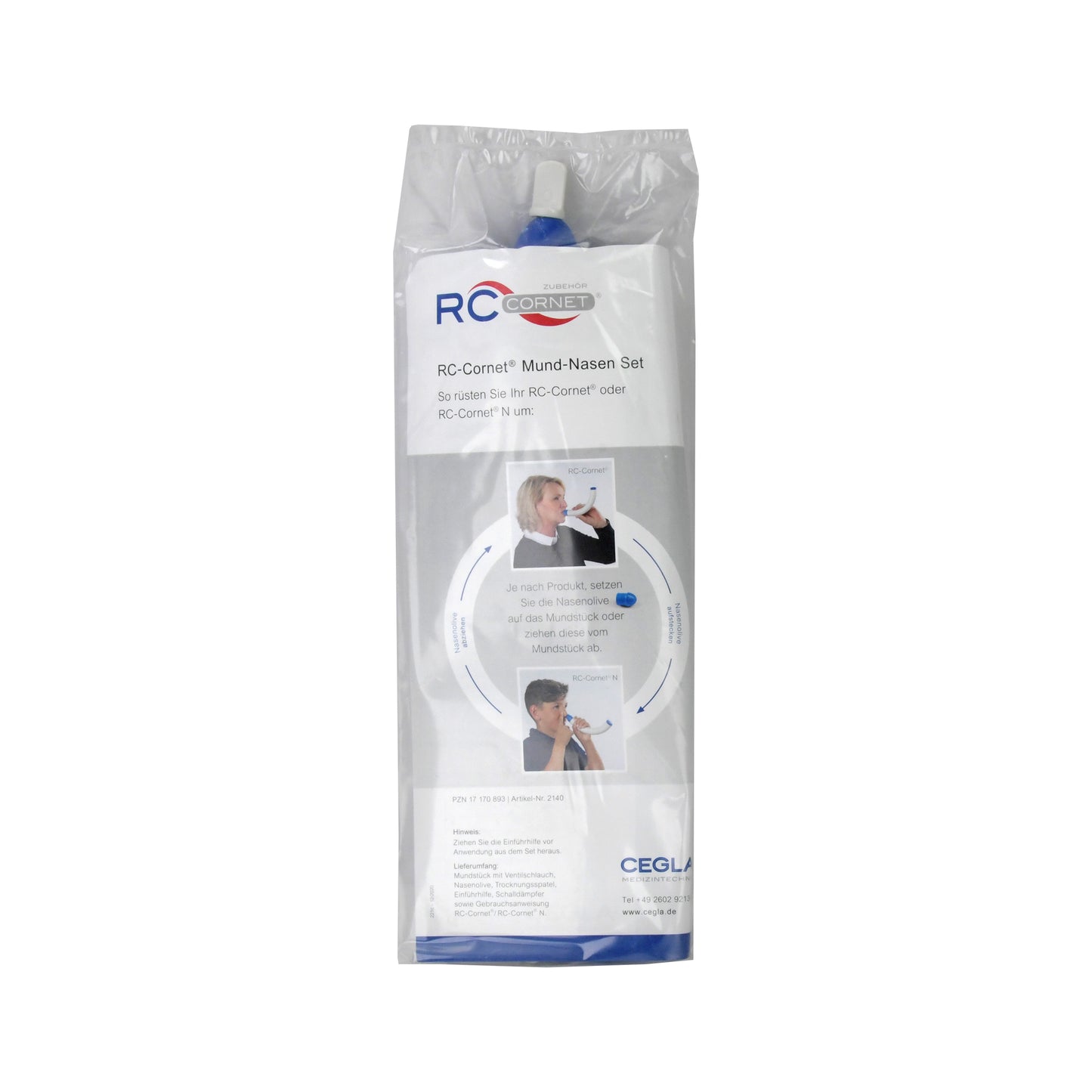 RC Cornet mouth and nose set, 1 piece