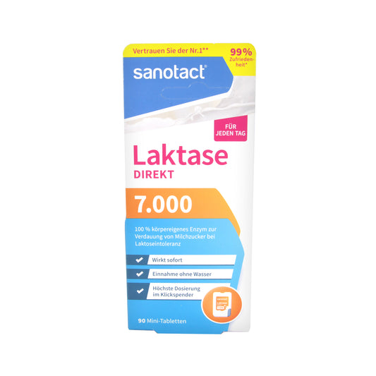 sanotact Laktase Direkt 7.000 Mini-Tabletten, 90 St