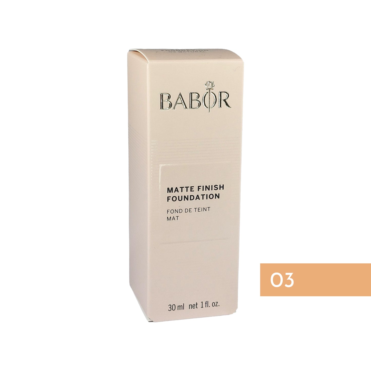 Babor Matte Finish Foundation 03 natural, 30 ml
