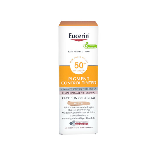 Eucerin Sun Pigment Control Face Sun Gel-Creme LSF 50+ Mittel, 50 ml