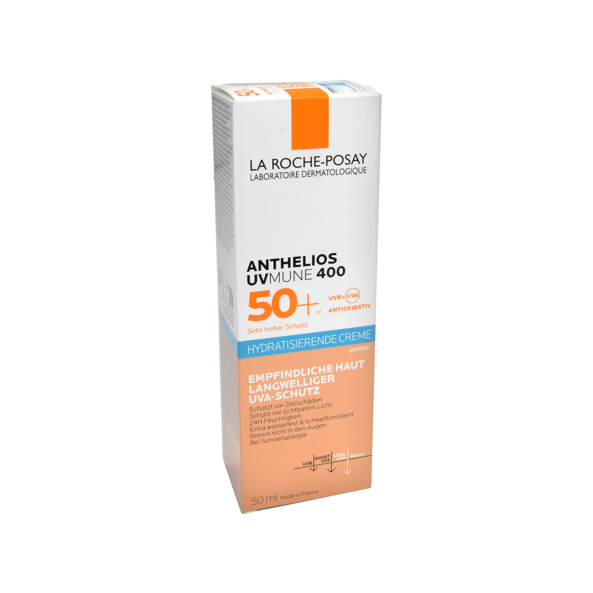La Roche-Posay Anthelios hydratisierende Creme getönt LSF 50+, 50 ml