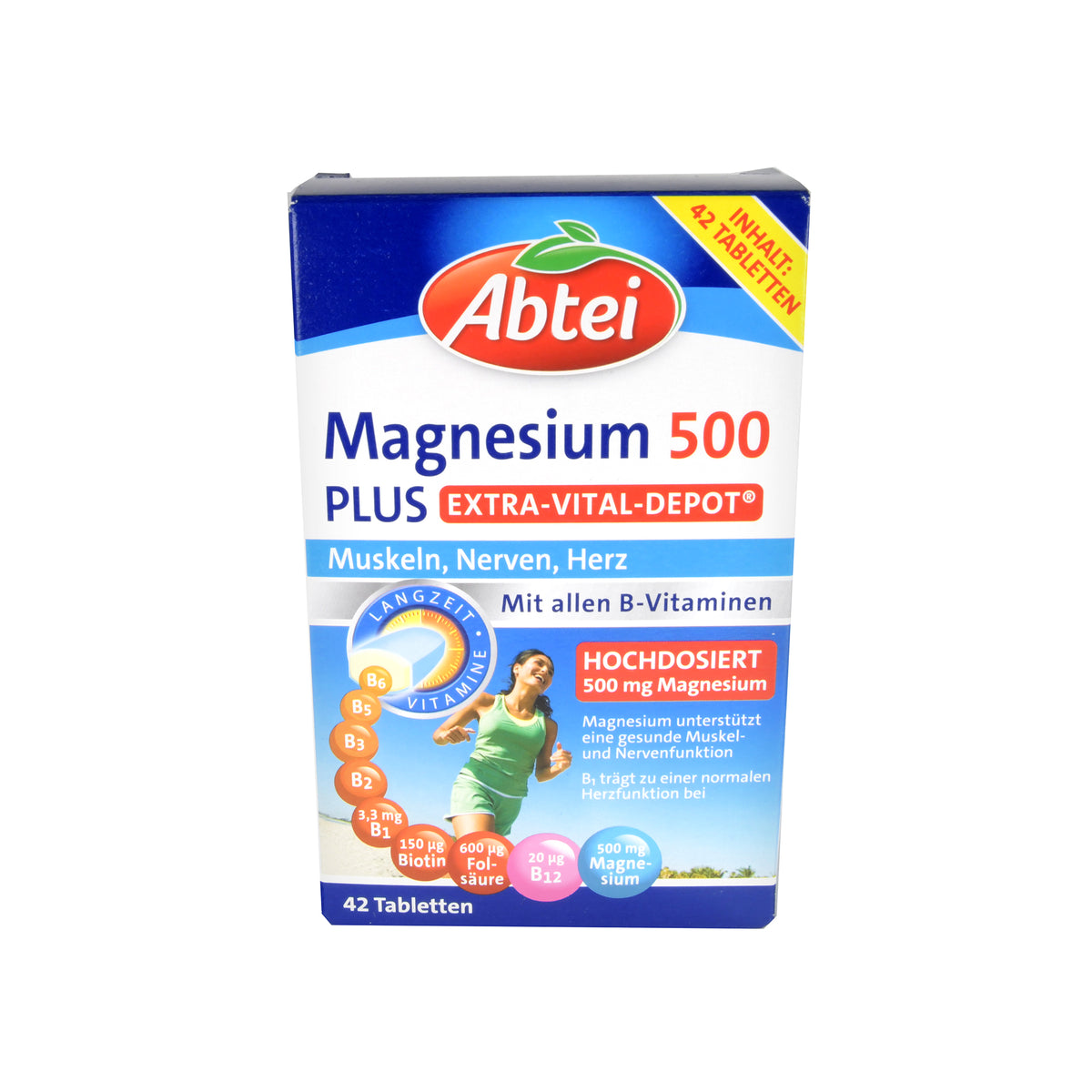 Abtei Magnesium 500 Plus Vital Depot Tabletten, 42 St