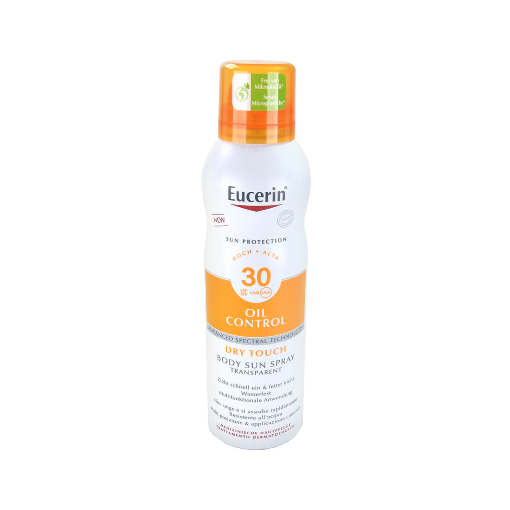 Eucerin Sun Oil Control Body Sun Spray Transparent LSF 30, 200 ml