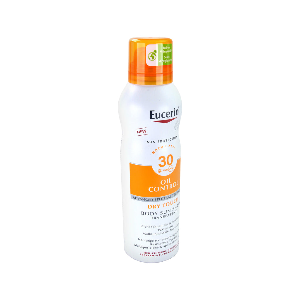 Eucerin Sun Oil Control Body Sun Spray Transparent LSF 30, 200 ml