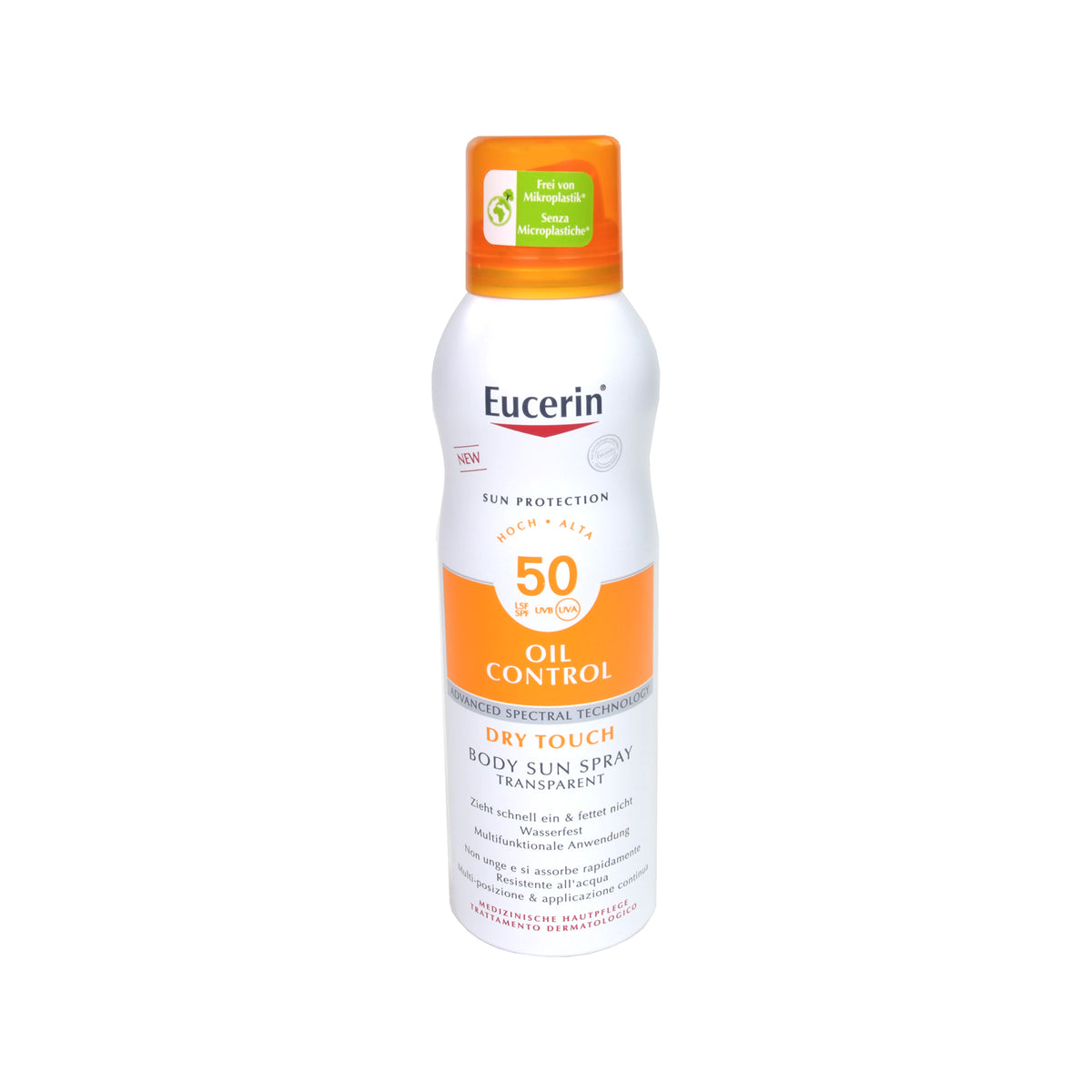 Eucerin Sun Oil Control Body Transparent Aerosol LSF 50, 200 ml