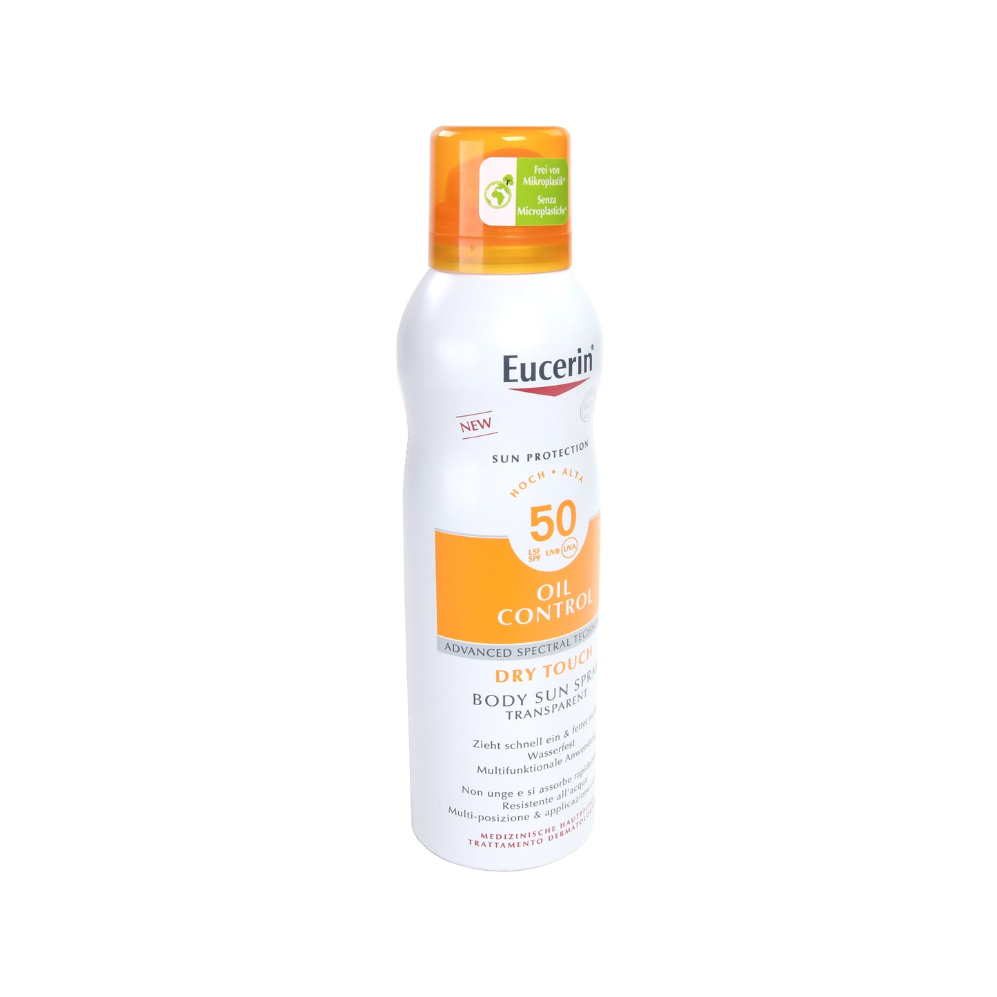 Eucerin Sun Oil Control Body Transparent Aerosol SPF 50, 200 ml