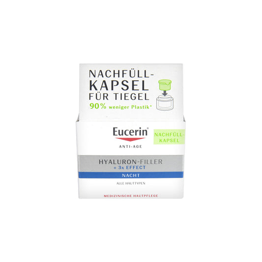 Eucerin Hyaluron-Filler + 3x Effect Nachtpflege Refill, 50 ml