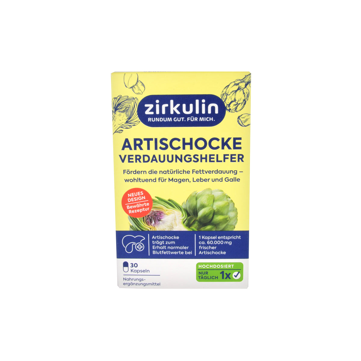 zirkulin Artischocke Verdauungshelfer Kapseln, 30 St