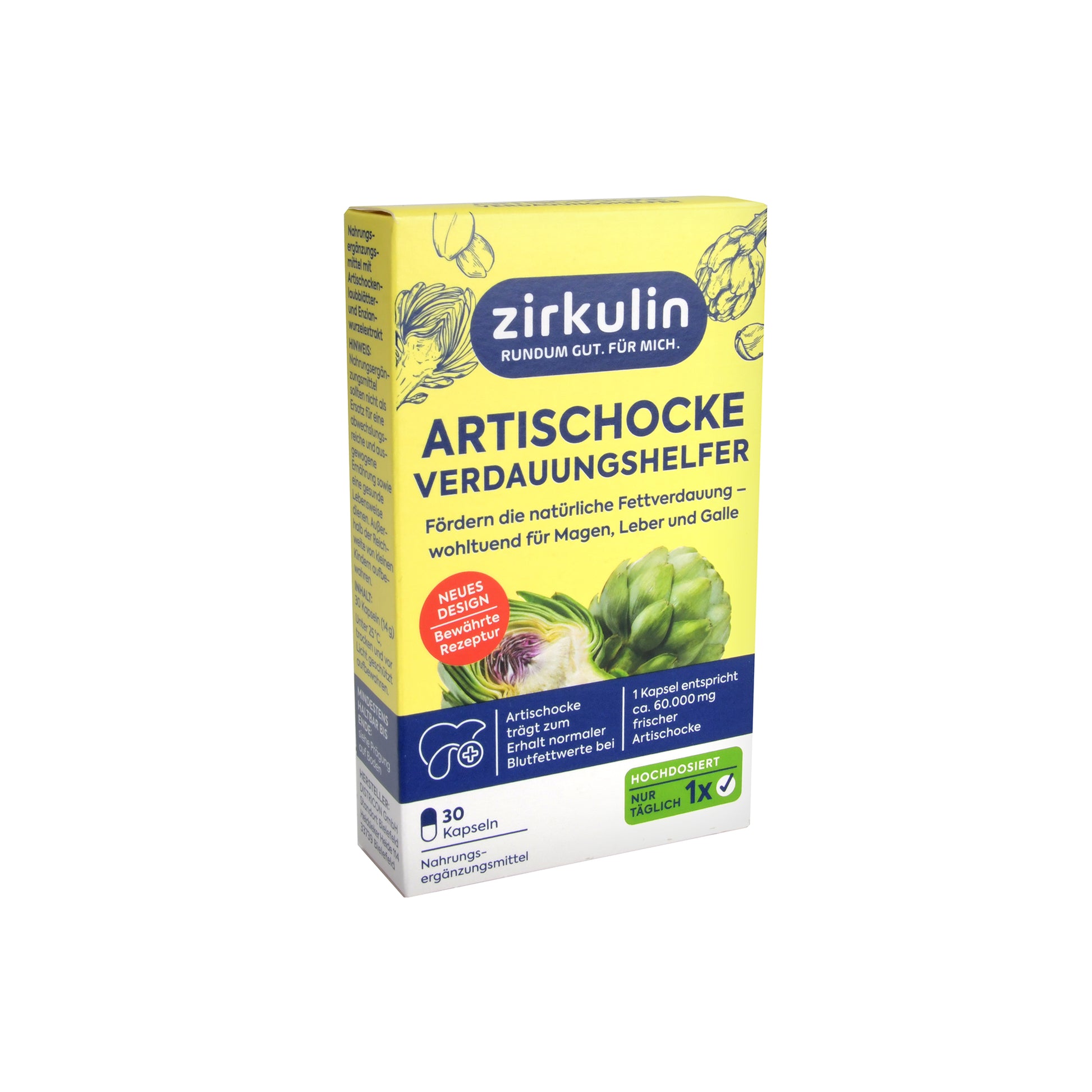 zirkulin Artischocke Verdauungshelfer Kapseln, 30 St