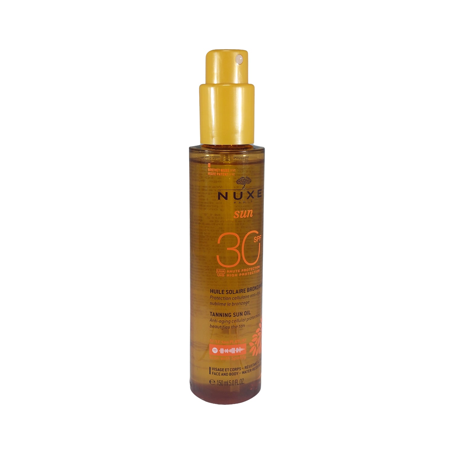 Nuxe Huile Bronzante Sun Tanning Oil High Protection Face & Body SPF 30, 150 ml