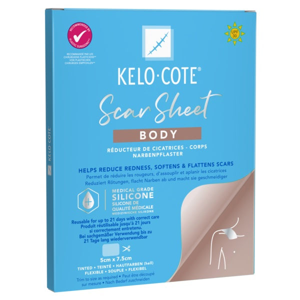Kelo-cote Silikon-Narbenpflaster Körper 5cm x 7,5cm, 1 St - BeautysBest
