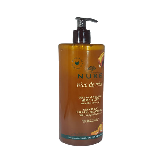 Nuxe Reve de Miel Gel Lavant Surgras Reinigungsgel trockene Haut, 750 ml