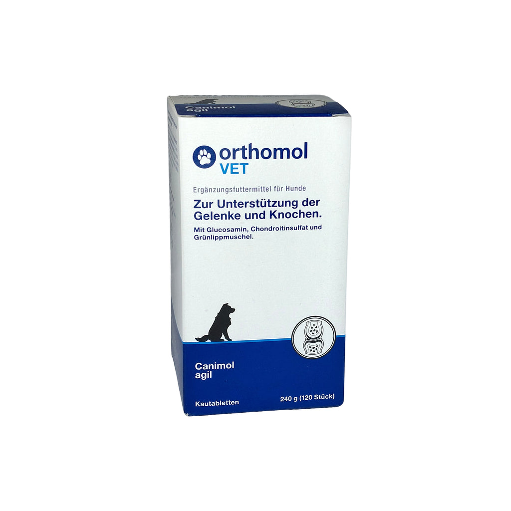 orthomol VET Canimol agil Kautabletten für Hunde, 120 St