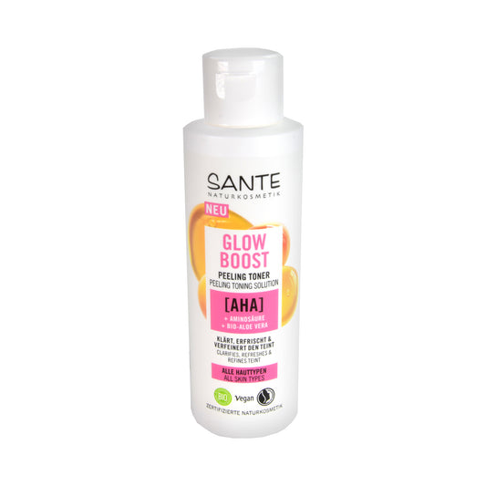 Sante Glow Boost Peeling Toner AHA Gesichtswasser, 125 ml