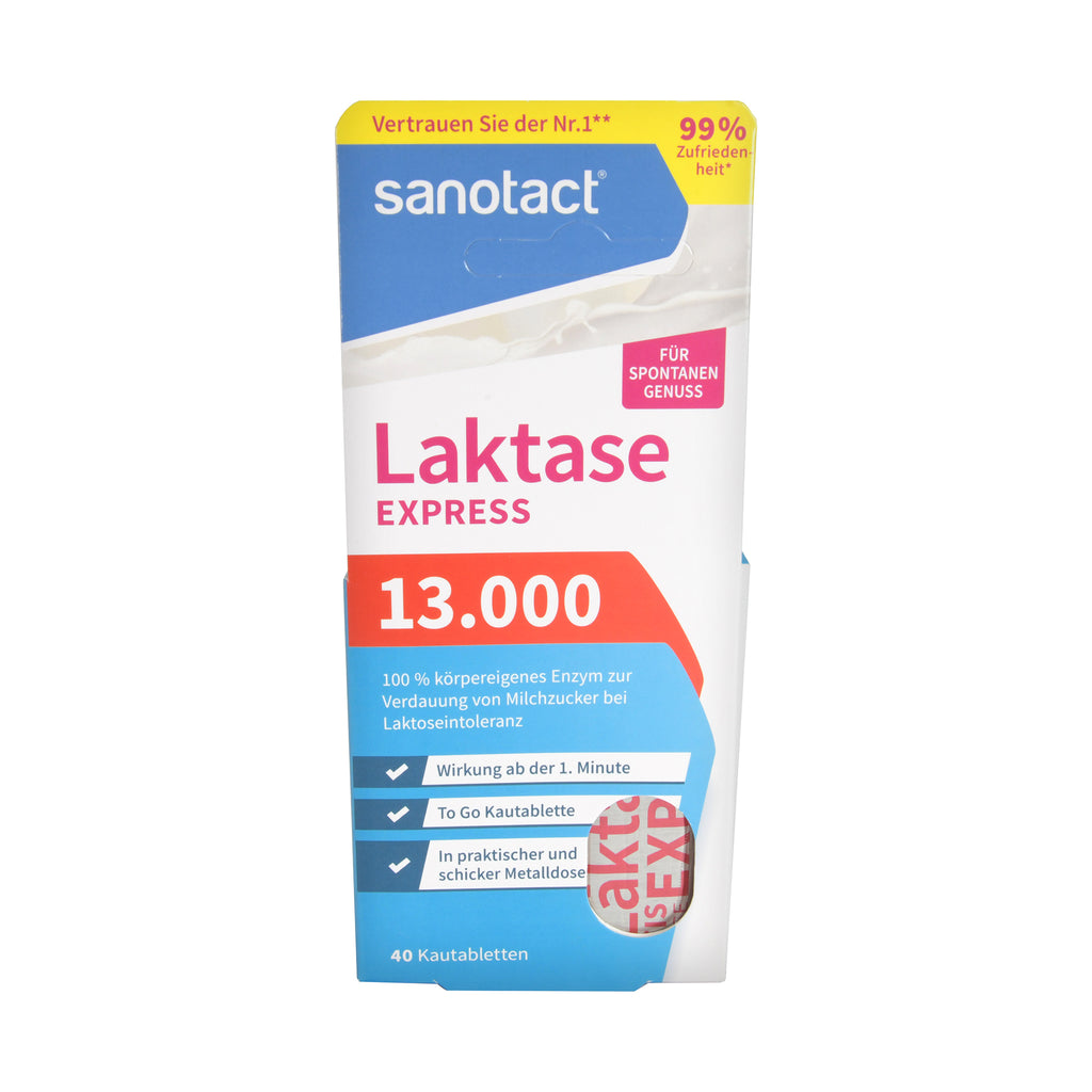 sanotact Laktase Express 13.000 Kautabletten, 40 St