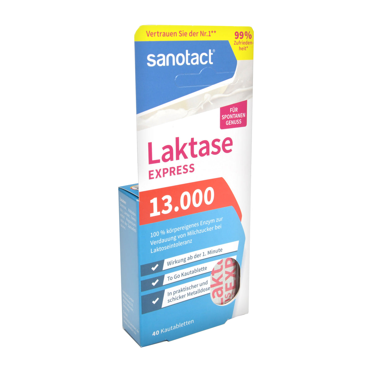 sanotact Laktase Express 13.000 Kautabletten, 40 St