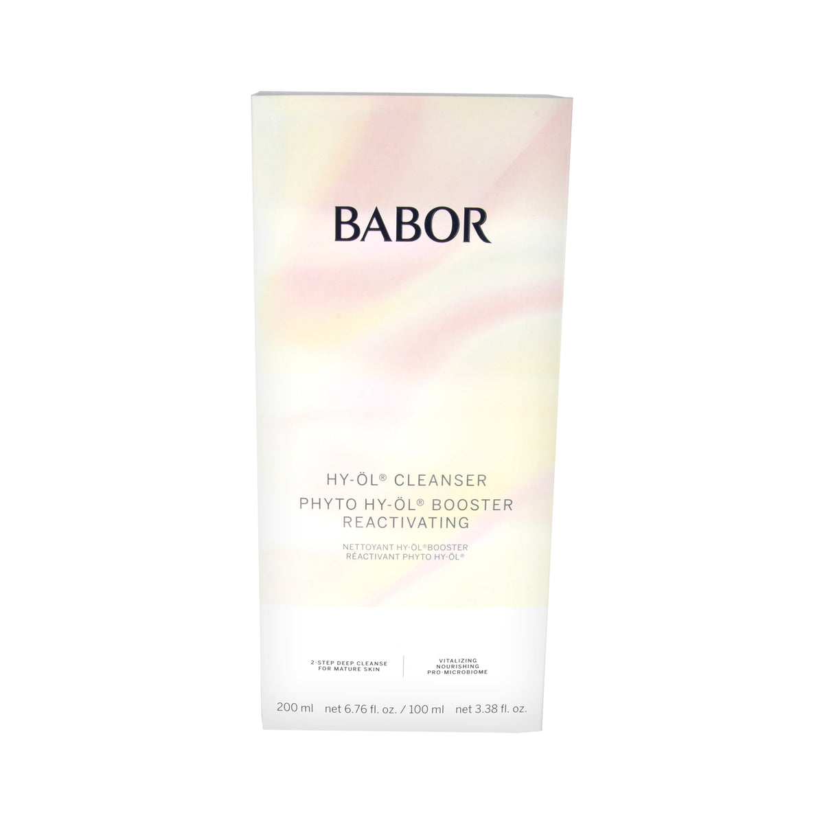 Babor HY-ÖL Cleanser 200ml & Phyto HY-ÖL Booster 100ml Reactivating Set reife Haut