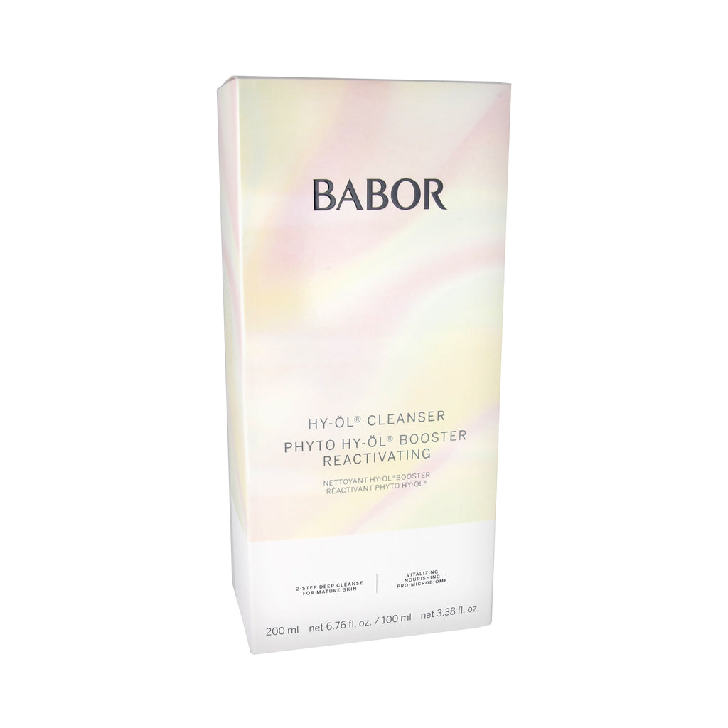 Babor HY-ÖL Cleanser 200ml & Phyto HY-ÖL Booster 100ml Reactivating Set reife Haut