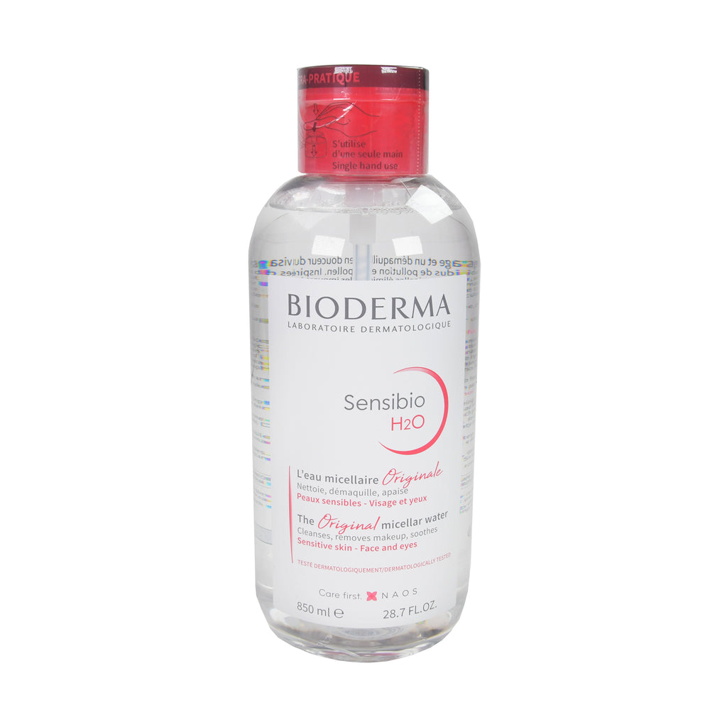 Bioderma Sensibio H2O Reinigungslösung mit Pumpspender XXL, 850 ml