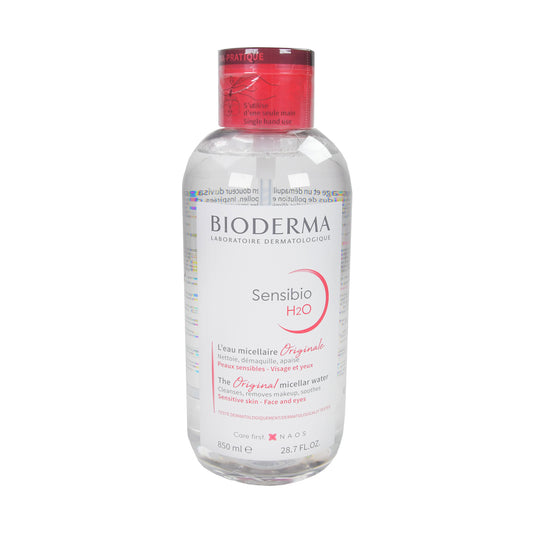 Bioderma Sensibio H2O Reinigungslösung mit Pumpspender XXL, 850 ml