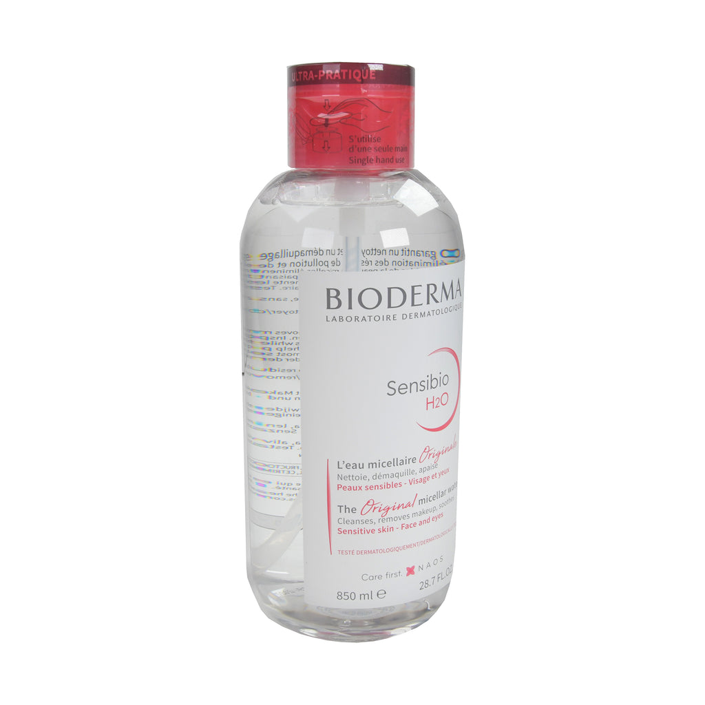 Bioderma Sensibio H2O Reinigungslösung mit Pumpspender XXL, 850 ml
