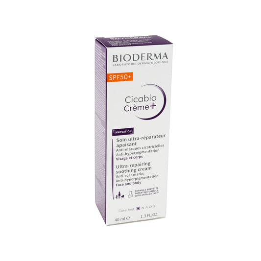 Bioderma Cicabio Cream+ SPF 50+ Repairing Cream, 40 ml